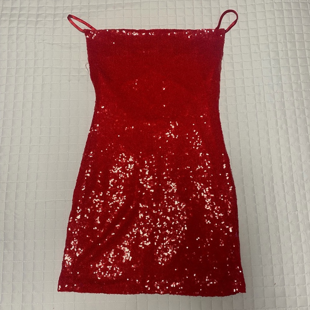 Crystal Doll Vibrant Red Dress